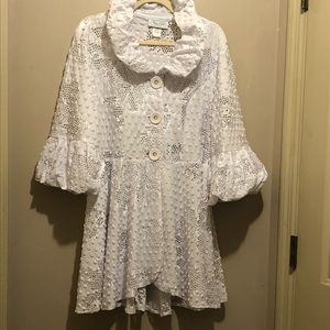 A very unique Open weave lace dress Beach coverup